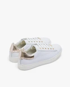 Deportivas*Cuplé Zapatillas Piel Logos Blanco